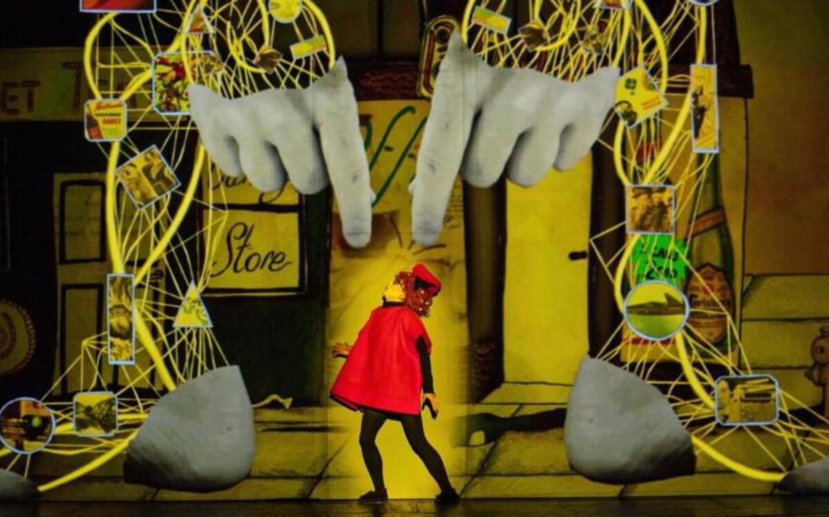 1927’s “Golem” employs live performance, film, animation and claymation designed by Paul Barritt.