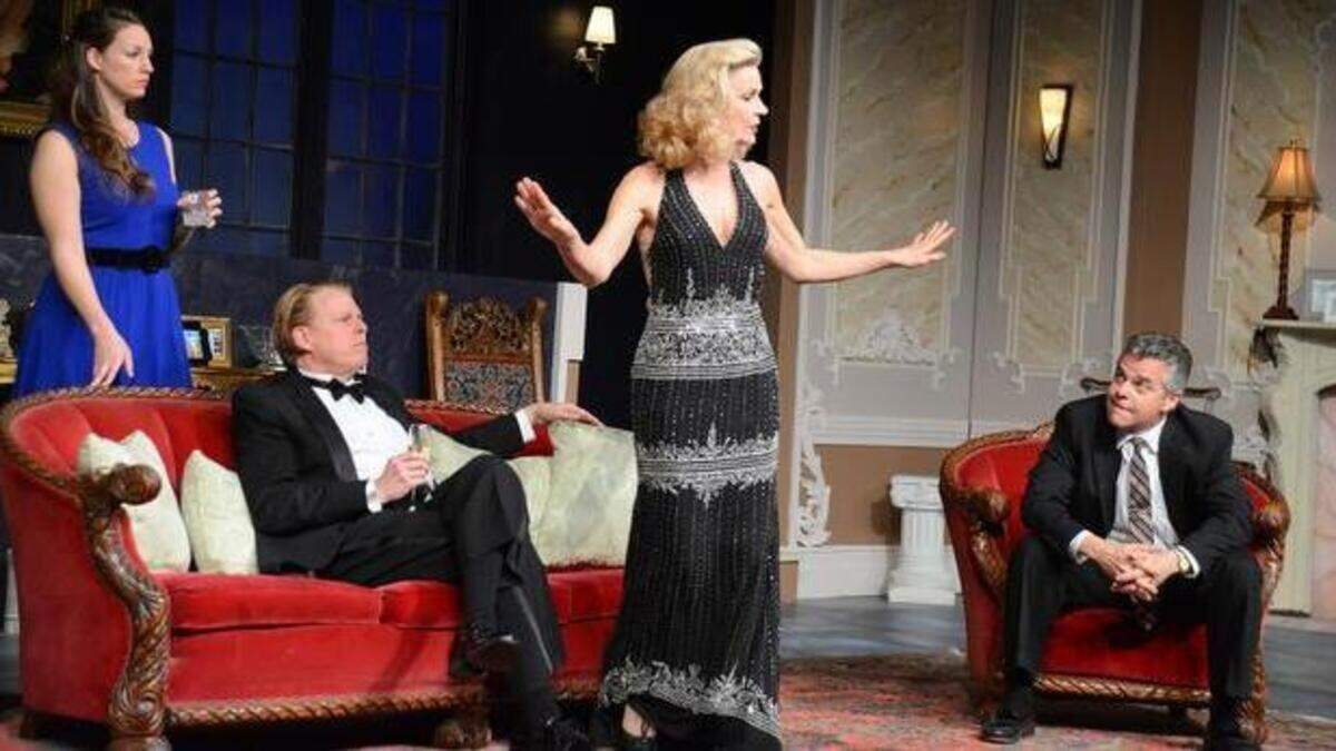 

Lori Ingle Taylor, Rick Meadows, Lynda Clark and Michael Brocki in “Regrets Only.”

