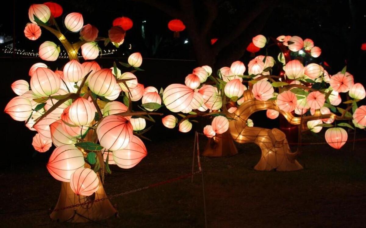 The Chinese Lantern Festival includes more than 20 light displays, including dragons, pagodas, pandas and more.
