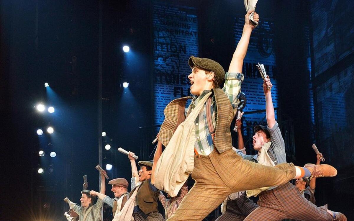 
The original company of the North American Tour of “Newsies.” 
