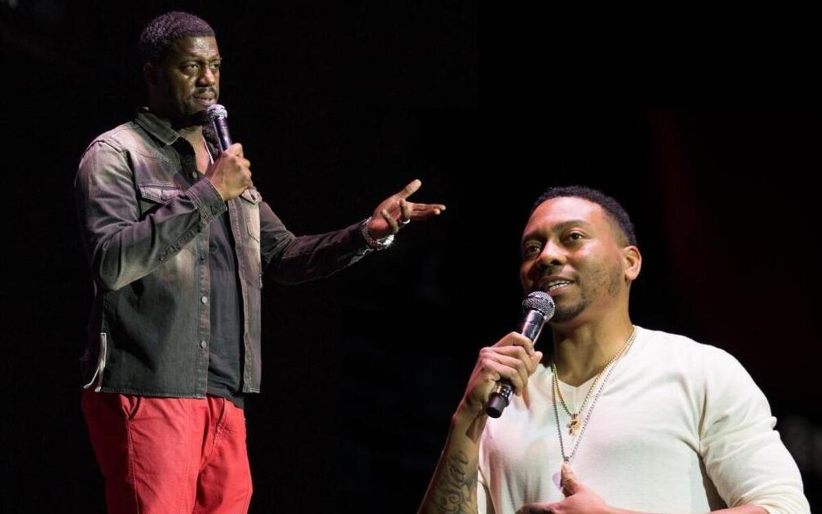 Will “Spank” Horton, left, and Na’im Lynn, right, will perform with with Ryan Davis at Goodnights Comedy Club in Raleigh Friday-Sunday.