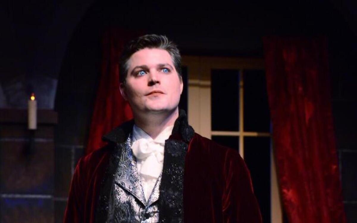 
Ira David Wood IV in Theatre in the Park’s production of “Dracula.”
