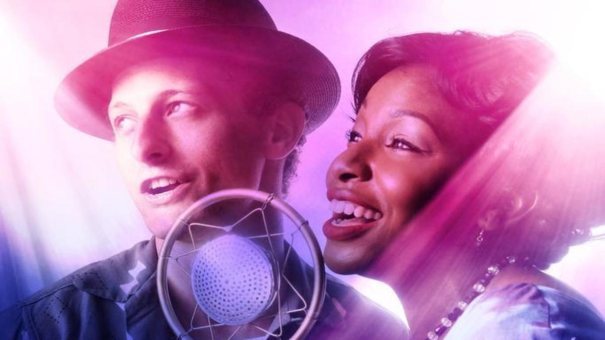 Zak Caska as Huey and Aya Wallace as Felicia in Raleigh Little Theatre’s production of “Memphis.”