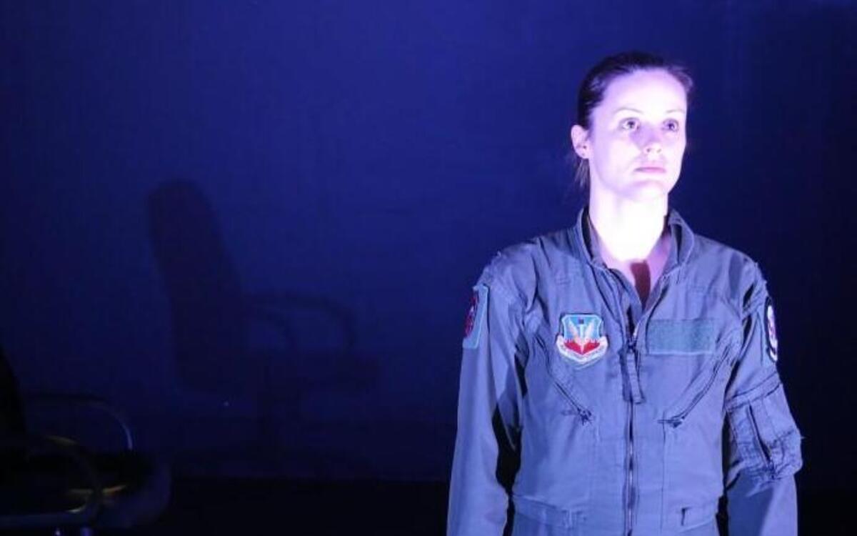 Michelle Wells in Sonorous Road Productions’ “Grounded.”