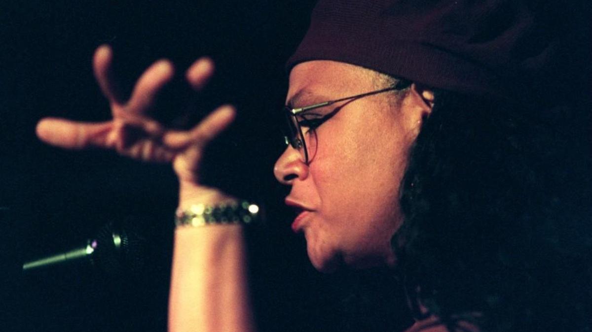 Poet Jaki Shelton Green, pictured in 1996, was the first North Carolina Piedmont Laureate in 2009. Applications are being accepted to become the 10th since the program began.
