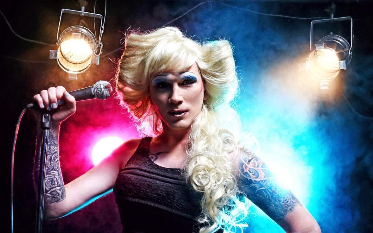 
Chris Maxwell stars as Hedwig in Raleigh Little Theatre’s production of “Hedwig and the Angry Inch.”
