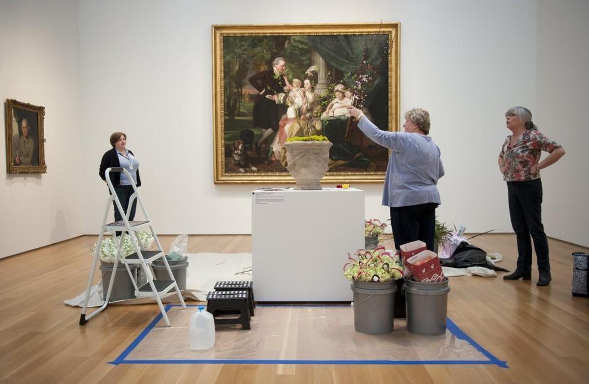 For the annual Art in Bloom fundraiser at the North Carolina Museum of Art, 50 florists are assigned a work of art at random from the museum’s permanent collection. Their mission: to complement it with a floral display. Experience these arrangements during Art in Bloom, which coincides with the start of spring March 22-25.