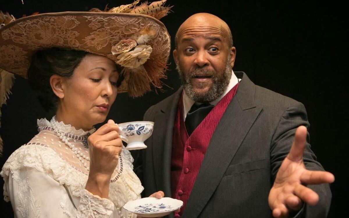 
From left, Dorothy Recasner Brown and John Rogers Harris in the Deep Dish Theater production of “The Cherry Orchard,” playing in repertory with “Outside Mullingar” October 2-November 14.
