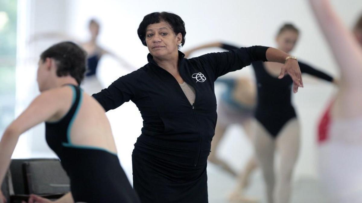 Carolina Ballet ballet master Debra Austin, center, watches her class for form and movement while teaching a five week summer intensive class of ballet students Friday, July 8, 2016 at the Carolina Ballet's Altlantic Avenue, Raleigh studios. Austin was the first African-American female to dance as a prinicipal for a major ballet company. Now retired, Austin, 60, has been the ballet master for the Carolina Ballet for the past 18 years.