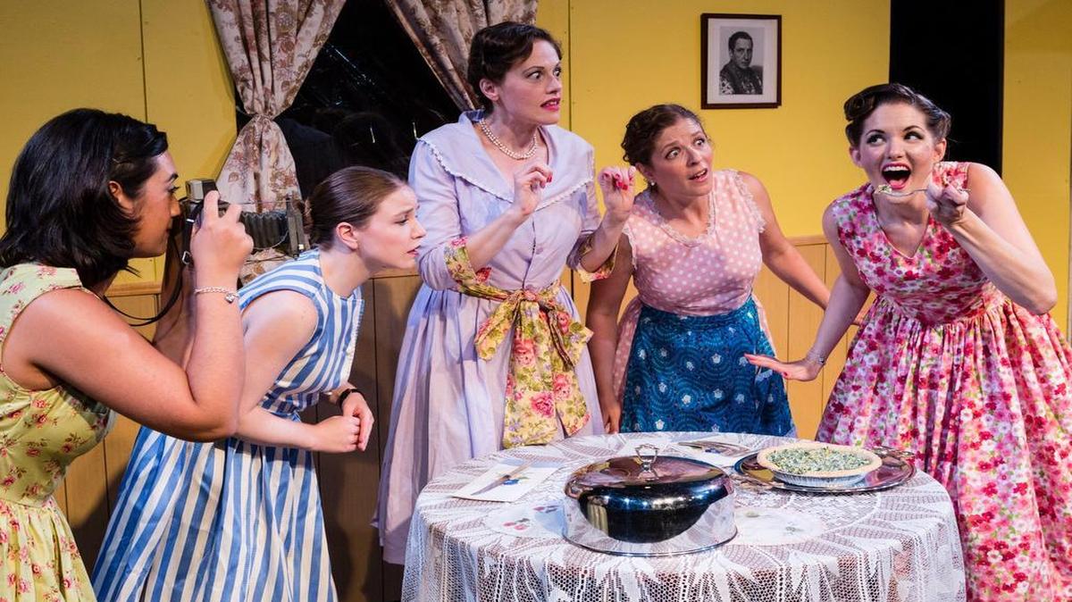 
The cast from “Five Lesbians Eating a Quiche.”

