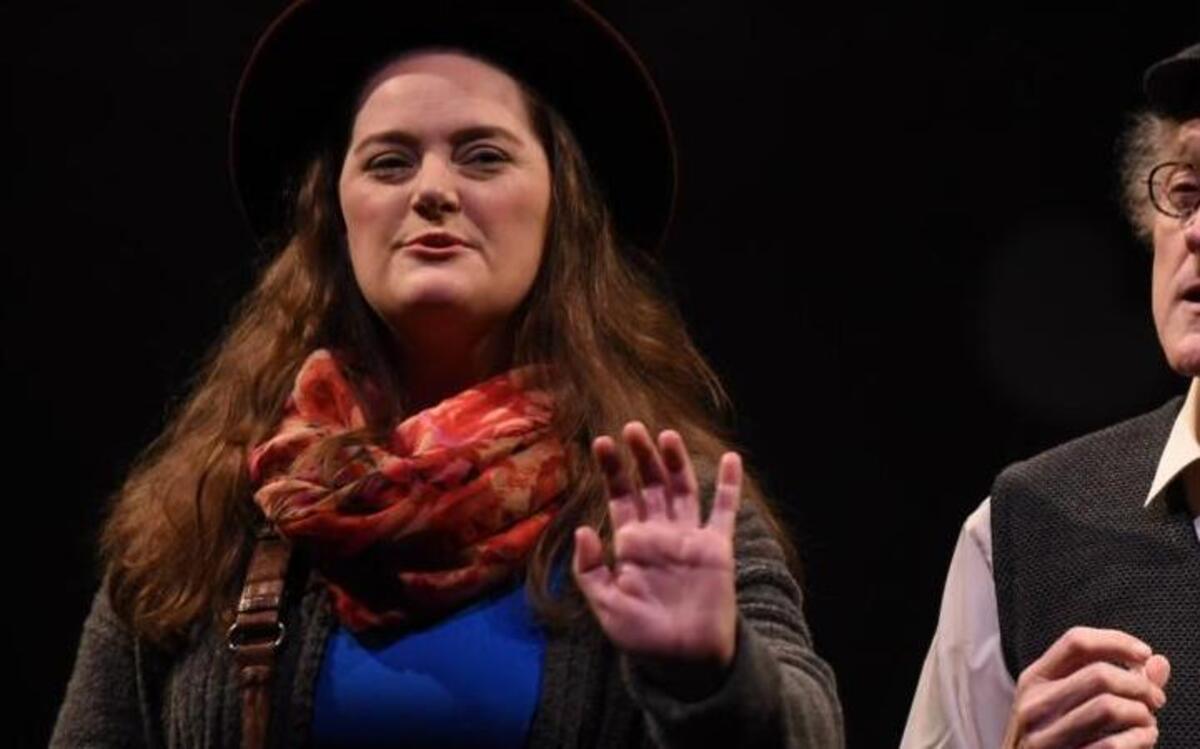 Sarah Hankins and Tom McCleister star in the Burning Coal Theatre Company production of “Heisenberg.”
