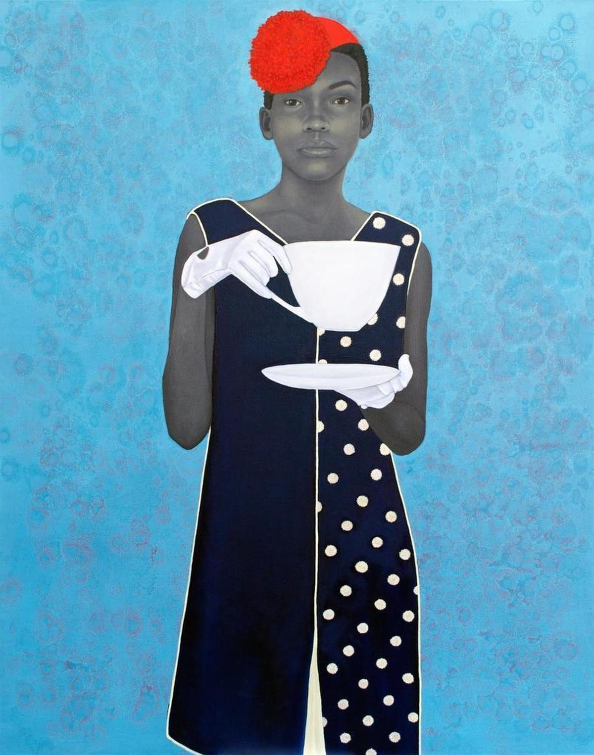 “Miss Everything (Unsuppresed Deliverance),” 2014, by Amy Sherald will be seen at the Ackland Art Museum in Chapel Hill June 1 to Aug. 26, as part of the exhibit, “The Outwin: American Portraiture Today,” which is the result of a juried competition that showcases excellence and innovation in portrait media used by American artists today. Organized by the Smithsonian’s National Portrait Gallery, Washington, D.C.