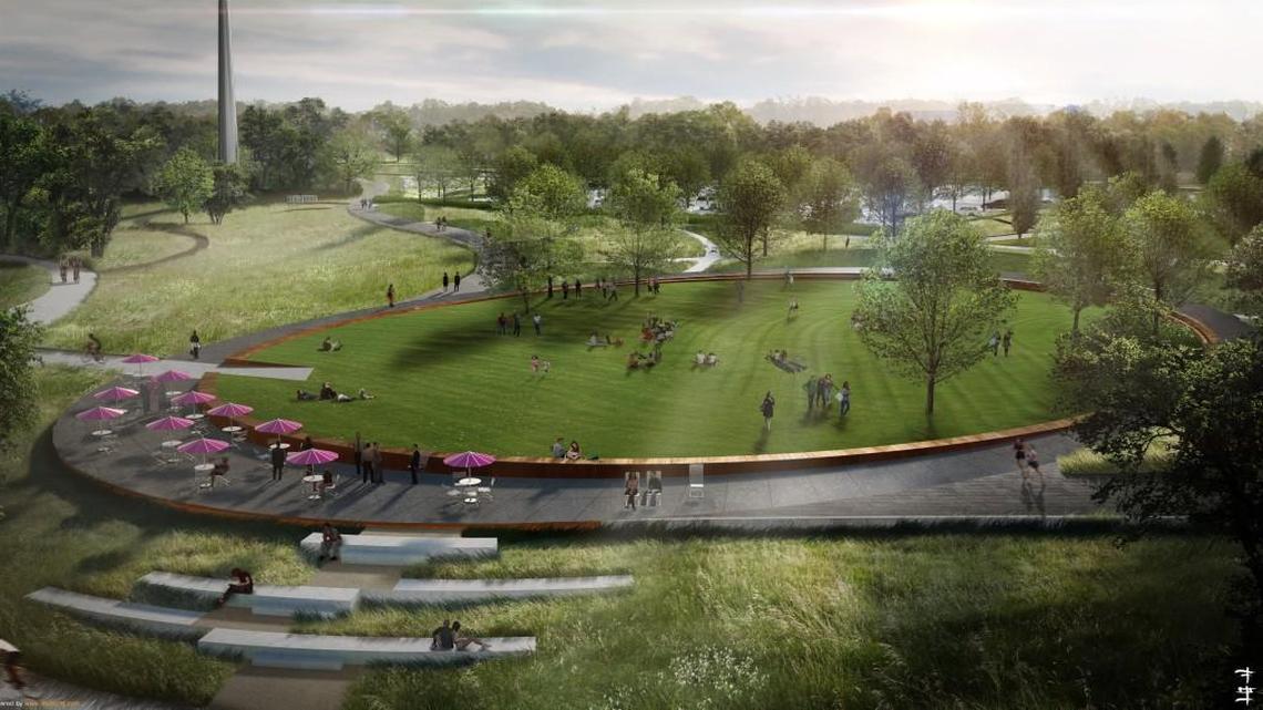 A rendering of NC Museum of Art’s latest outdoor expansion. It’s part of the museum’s ongoing campaign to stay relevant and appeal to younger demographics by offering of an interactive experience. It is scheduled to open in November.