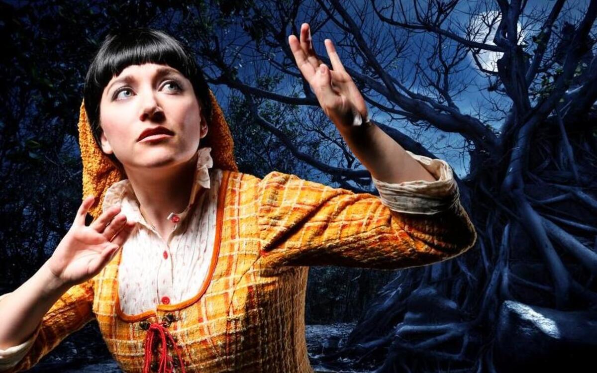 
Laurel Harris as the baker’s wife, in North Carolina Theatre’s “Into the Woods.”
