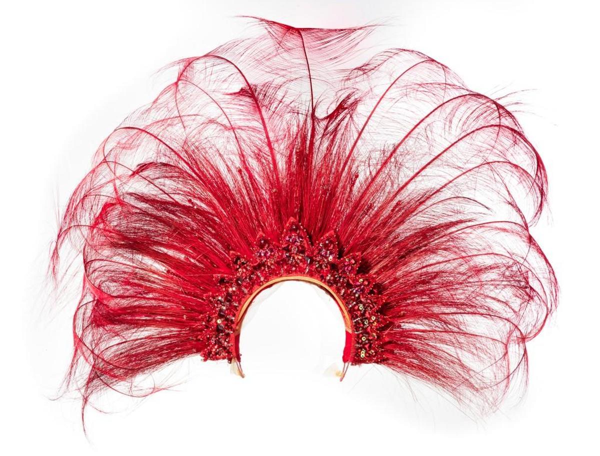 The headpiece Bette Midler wears during the signature title song in “Hello, Dolly!” With 20 millinery creations, “Hello, Dolly!” was one of many shows this Broadway season topped off by headwear.