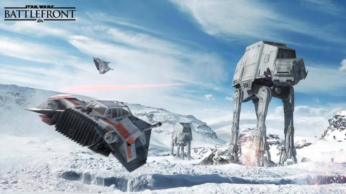 
“Battlefront” is designed from the ground up to be a high-octane multiplayer shooter, with teams of up to 20 players to a side gunning it out in iconic Star Wars locales. Depending on mode and mission, you might find yourself in the barren deserts of Tatooine, the arboreal jungles of Endor or the icy tundra of Hoth. 

