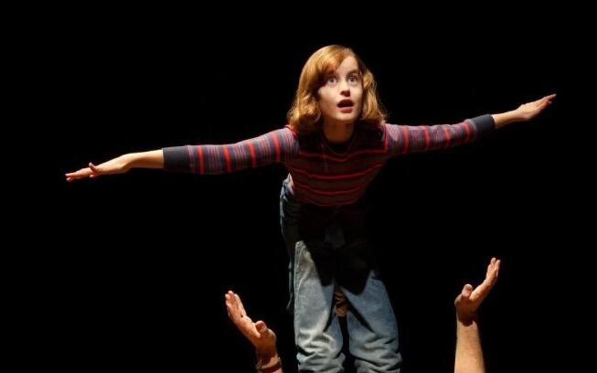 From left, Sydney Lucas and Michael Cerveris in "Fun Home." The 2015 Tony winner for best musical finishes up its weeklong run at the Durham Performing Arts Center.