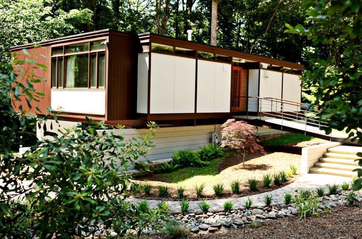 The Matsumoto House on Runnymede Road in Raleigh was designed and built in 1954. The 1,752 square-foot home takes its cues from van der Rohe’s Farnsworth House in Plano, Ill. But where Farnsworth is a sparkling sonnet in glass and steel, Matsumoto’s house explores the opacity of wood, block and paneling.