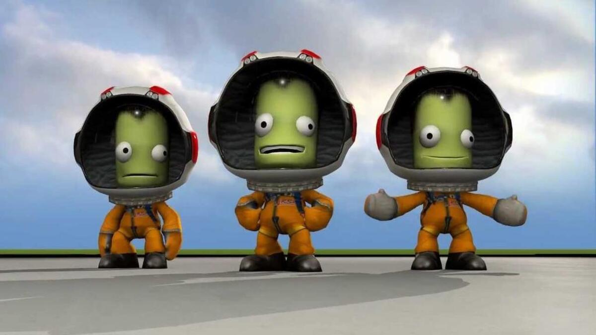 
In “Kerbal Space Program,” the planet Kerbin is inhabited by little green beings called Kerbals.
