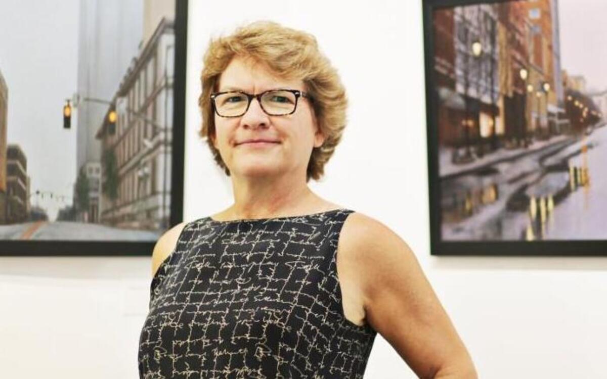 
Lori White in a space she shares with other artists at Tipping Paint, a gallery space in downtown Raleigh, on Sept. 18, 2015. White is a contemporary realist painter of landscapes and still lifes.
