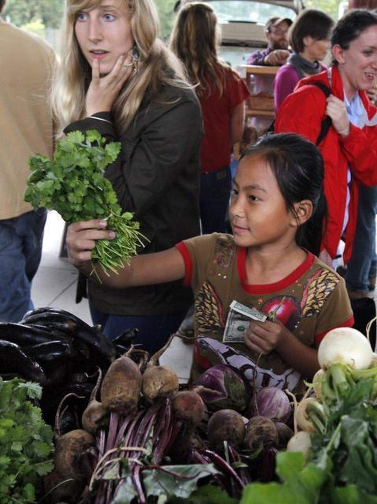 Visit your town’s farmer’s market for fresh, locally-grown produce.