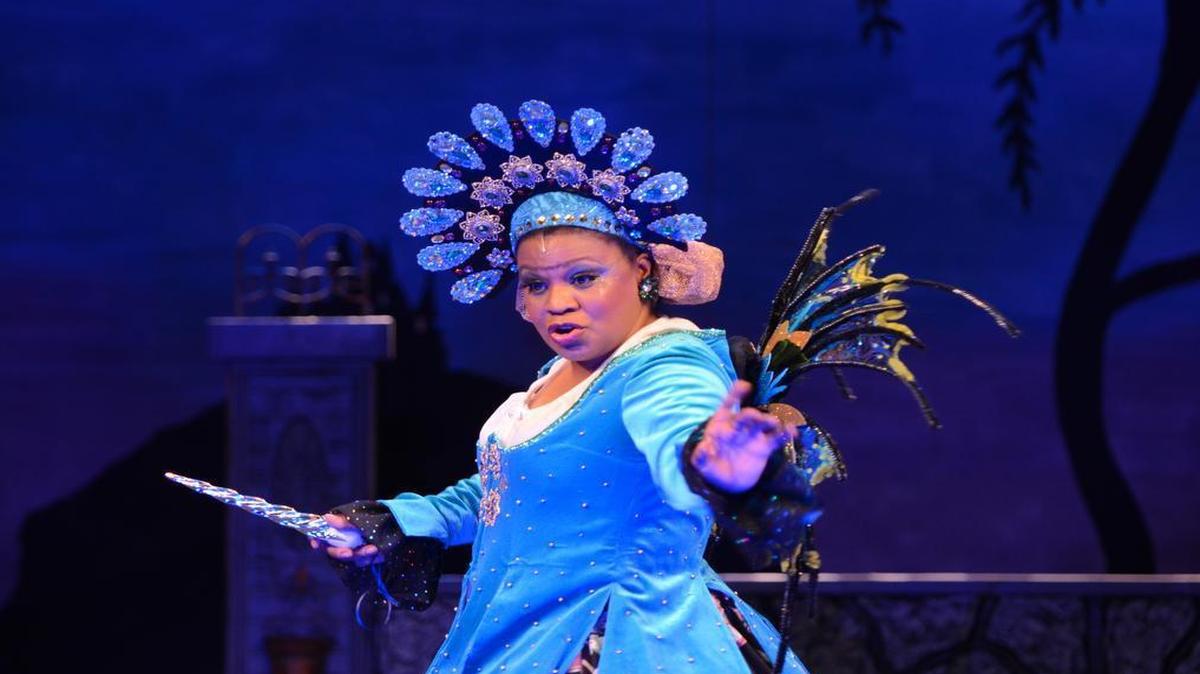 Tina Morris-Anderson as the Fairy Godmother in Raleigh Little Theatre’s production of “Cinderella.”