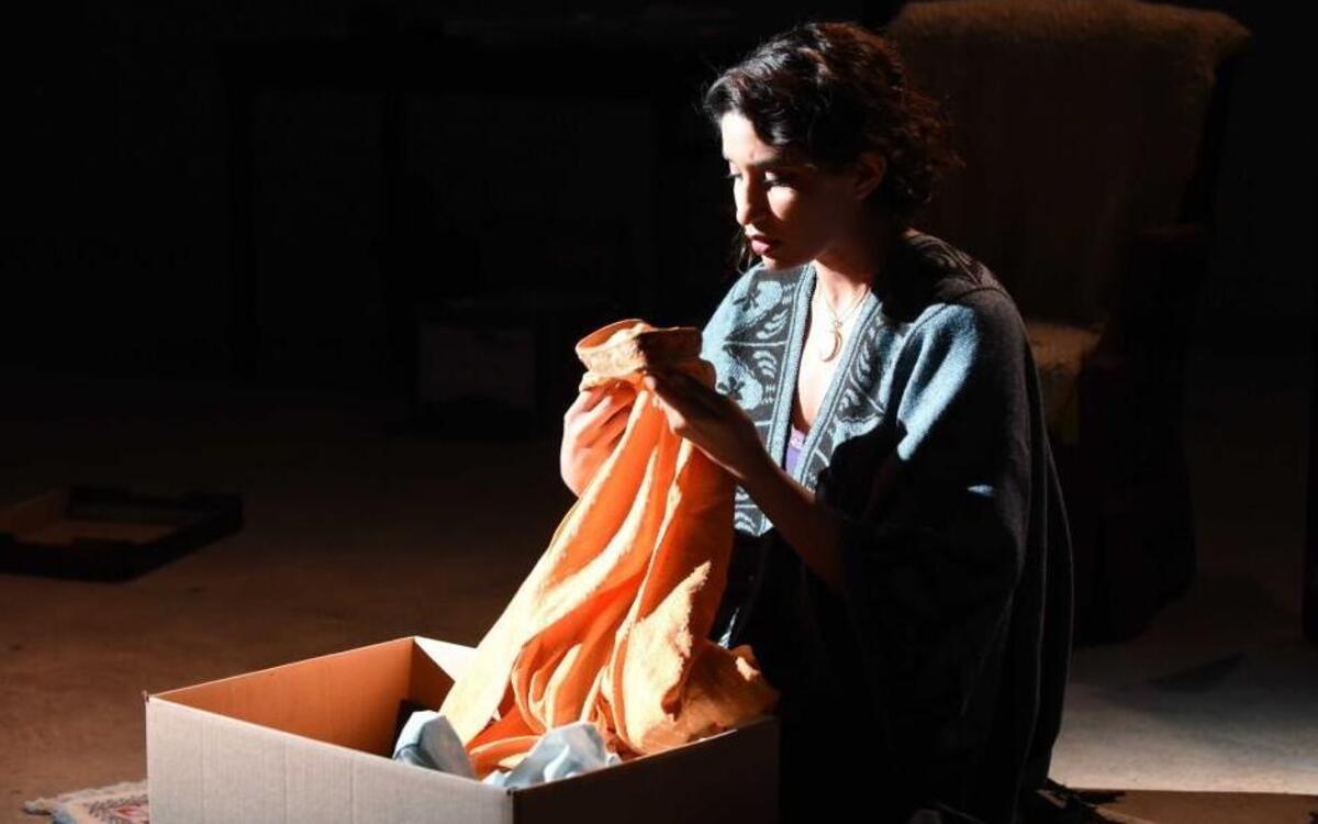 Rimsha Afzal in the Burning Coal Theatre Company’s production of Clare Bayley’s “Blue Sky.”