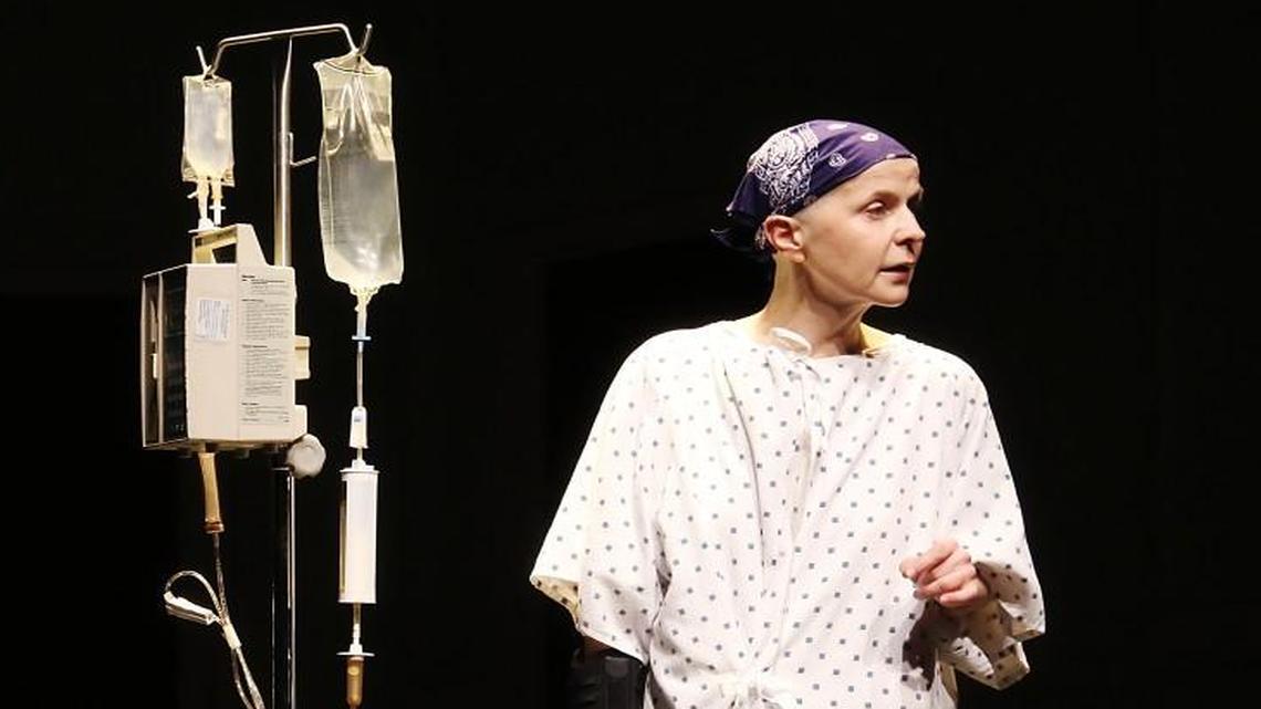 Kate Goehring in North Carolina Theatre’s production of “Wit.”