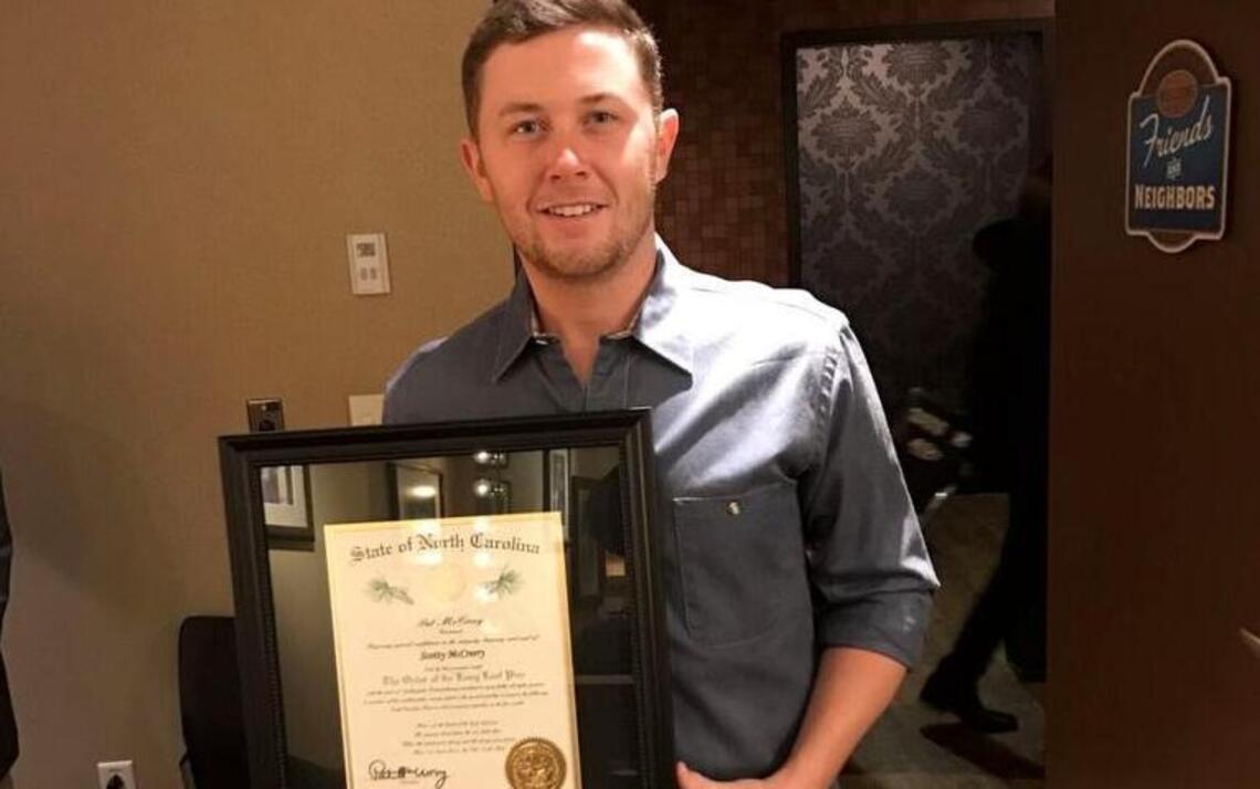 Scotty McCreery’s latest honor is a matter of state pride