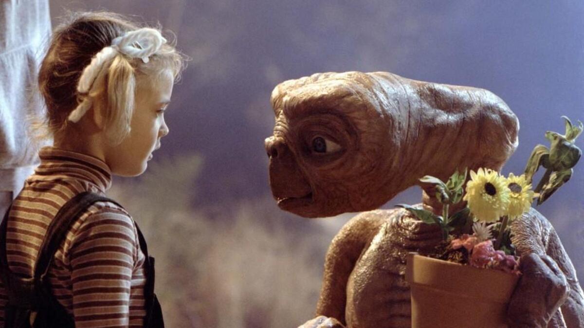 Gertie (Drew Barrymore) says goodbye to E.T. in “E.T. The Extra-Terrestrial.”