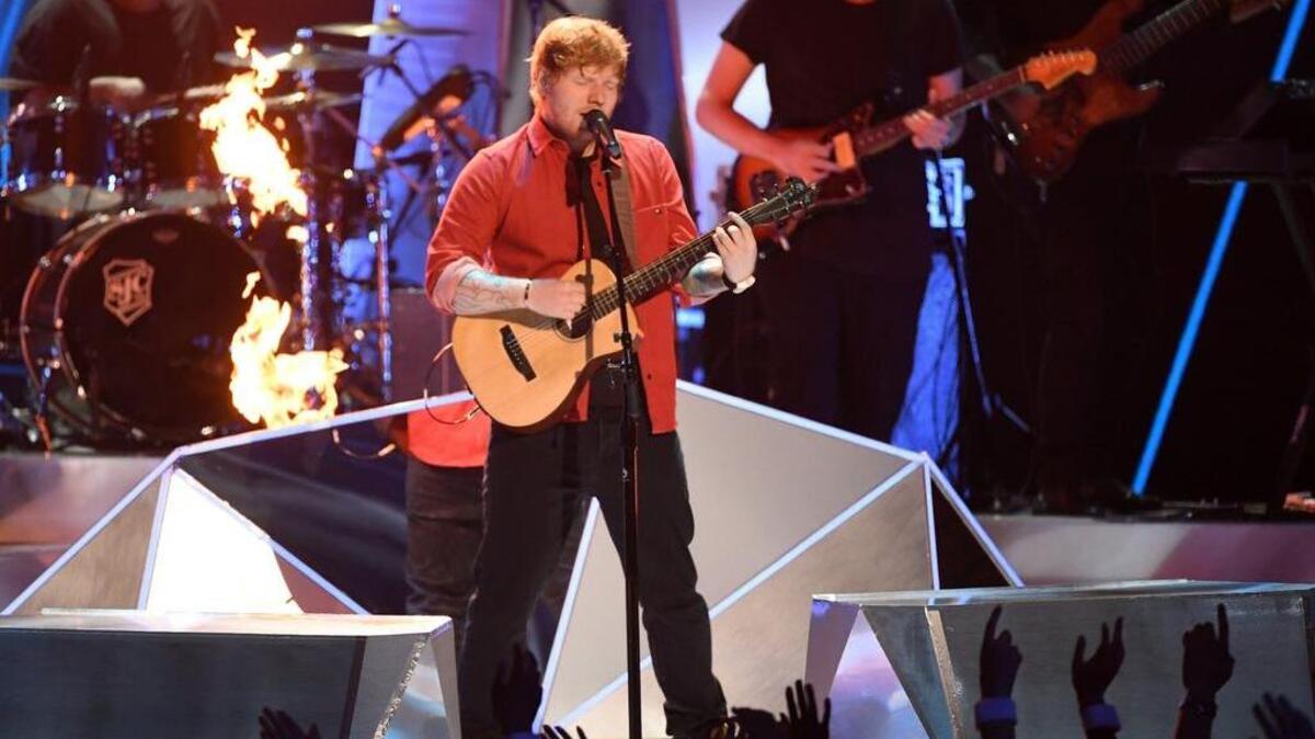 Ed Sheeran performs onstage during the 2017 MTV Video Music Awards. He will be at Raleigh’s PNC Arena Sept. 2.