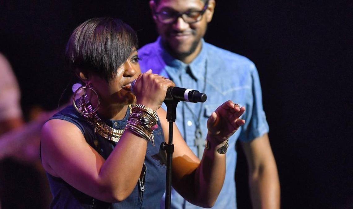 Rapsody, pictured in 2017, is nominated for two Grammy Awards: Best Rap Album and Best Rap Song.
