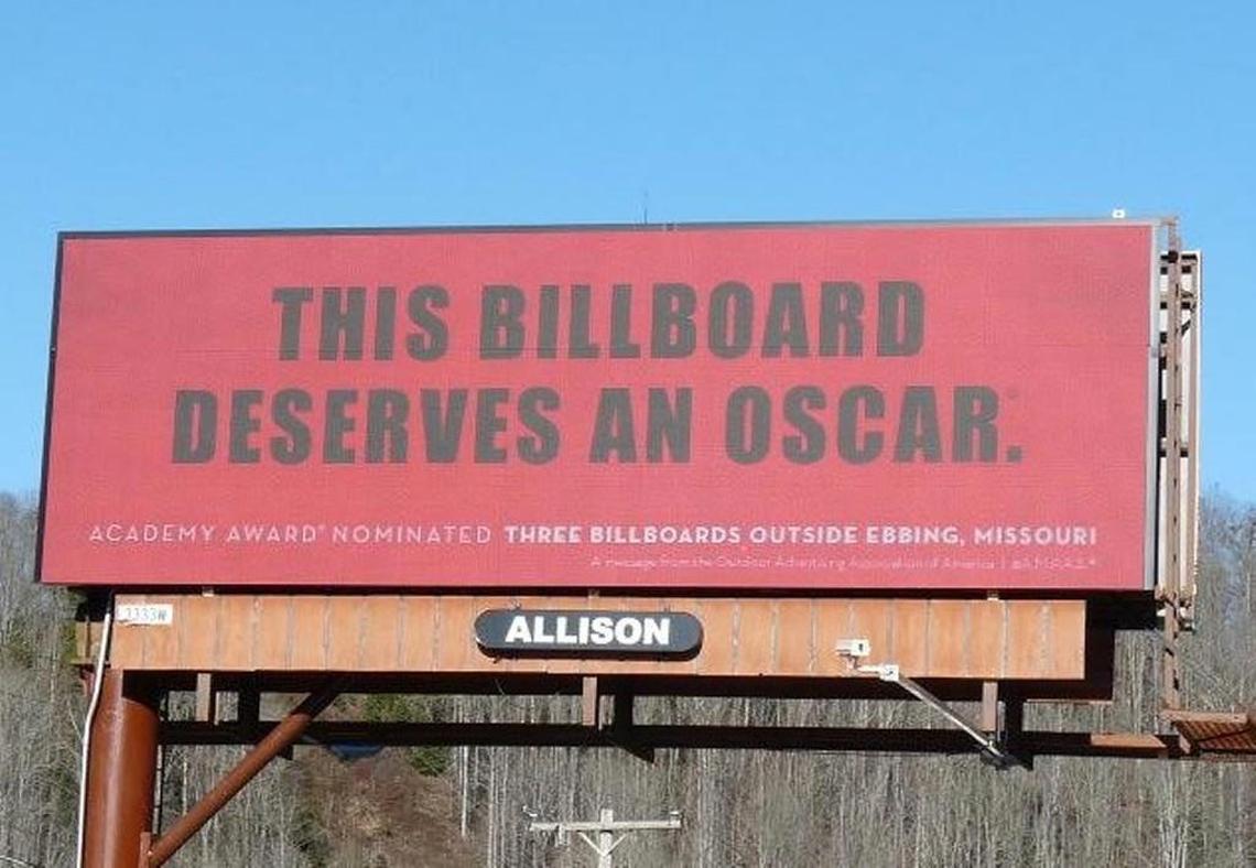 “Three Billboards” billboard in Sylva.