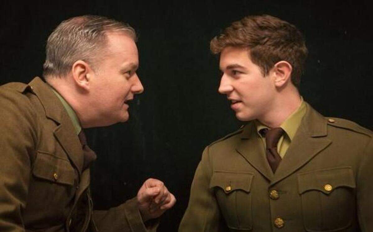
From left, Eric Carl and Max Bitar in Deep Dish Theater’s production of “Journey’s End.”
