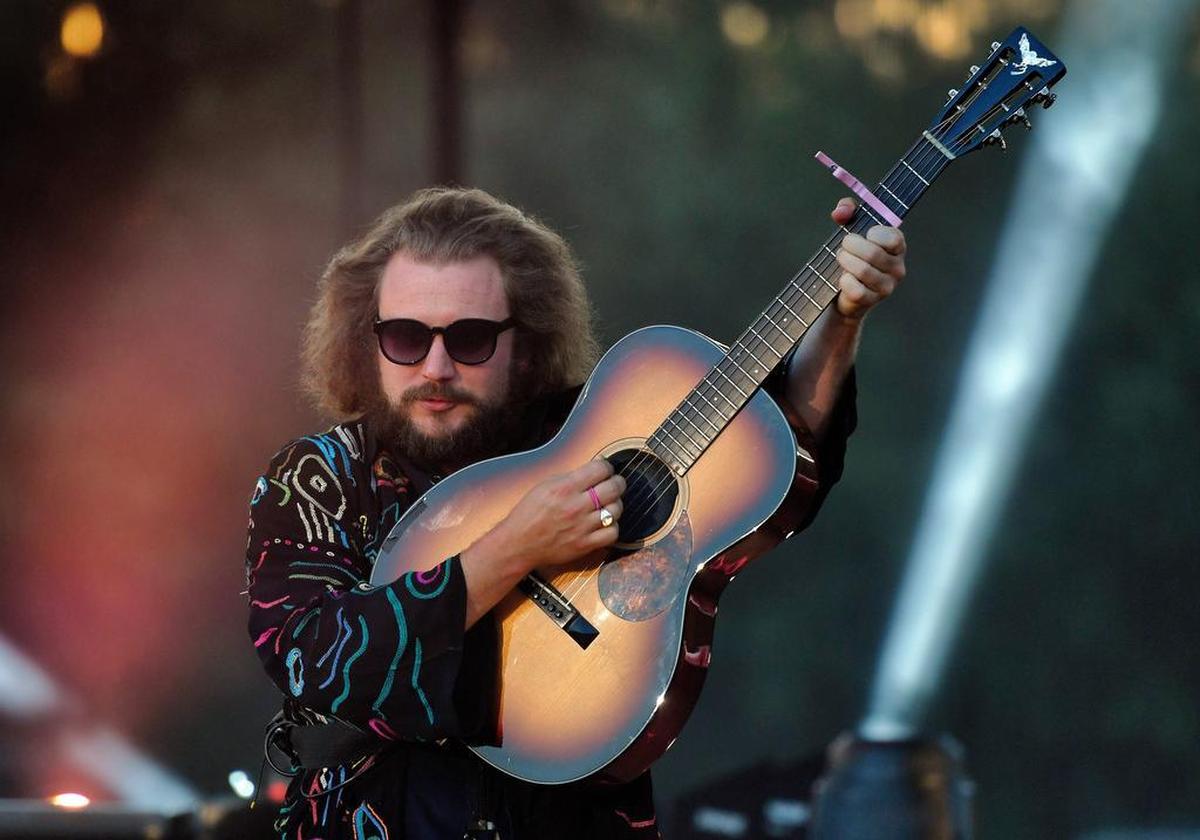 Jim James and My Morning Jacket in concert July 9, 2017 at Raleigh, N.C.’s Red Hat Amphitheater.