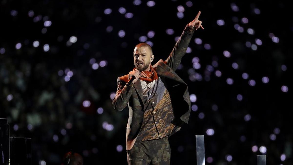 Justin Timberlake, seen performing during halftime of the 2018 Super Bowl, is the object of affection in "Crumble (Lay Me Down Justin Timberlake)," presented at the third Women’s Theatre Festival summer series. The  comedy-drama is about a daughter dealing with the death of her father by imagining visits from Timberlake.
