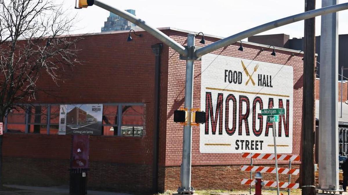 The Morgan Street Food Hall in Raleigh hoped to open at several points last year, but is now eyeing a summer 2018 unveiling. The project will feature up to 65 vendors, the most of any area food hall.