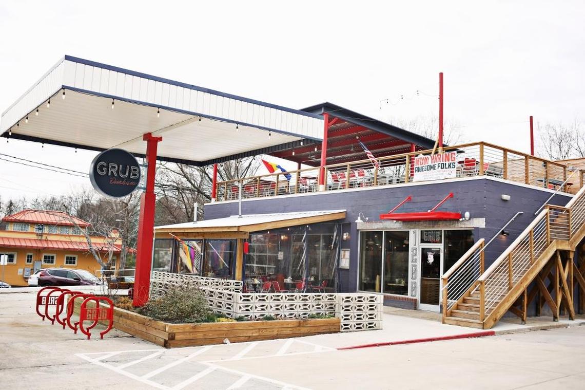 GRUB in Durham has been renovated from an old Pure gas station on W. Chapel Hill St.