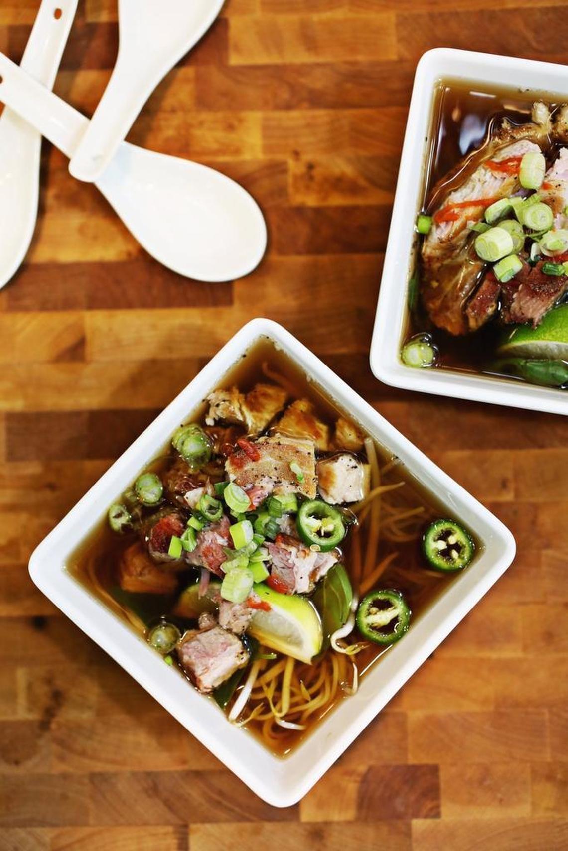 Pork Pho Soup from the food truck, Baozi.