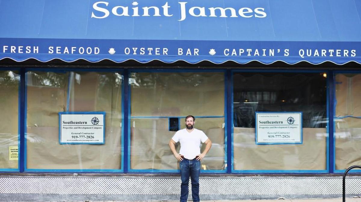 Seven years ago, chef Matt Kelly wrote Saint James’ first menu on a cocktail napkin while on an airplane and always has imagined his ideal seafood joint as marrying the fried fish nostalgia of childhood trips to the beach with renewed demands for everything on the half shell.