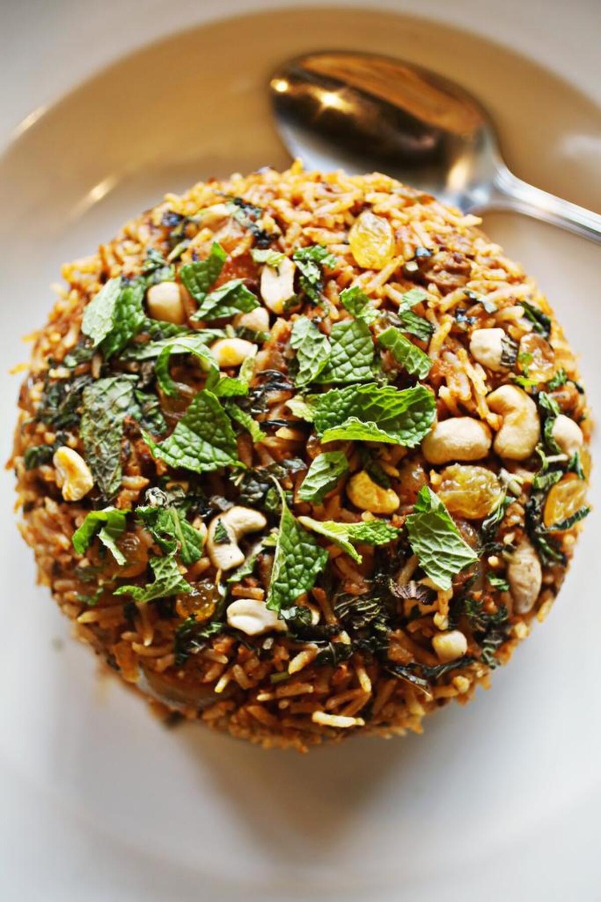 The Chef's Special Biryani at Zeera Indian Restaurant in Fuquay-Varina.