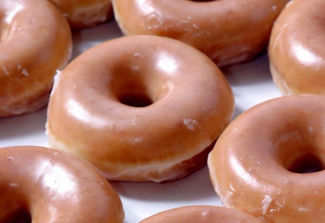 Look for the glow of the big, red “Hot Doughnuts Now” sign and get a simple glazed orb of goodness right off the line at Krispy Kreme Doughnuts on Person St.