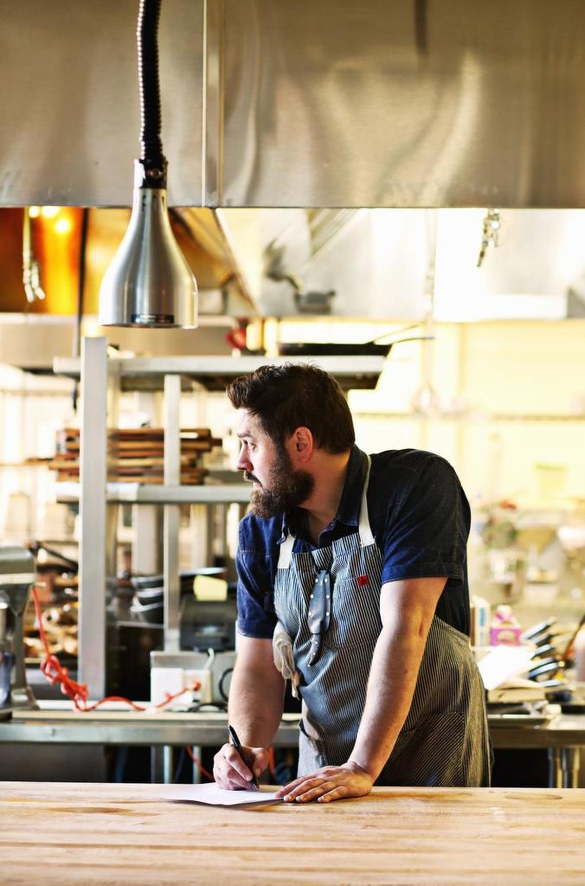 Chef Garret Fleming, pictured at Motto in Durham in 2017. Fleming and his sister Eleanor Lacy are expanding their Big Belly Que project to a larger space in Chapel Hill.