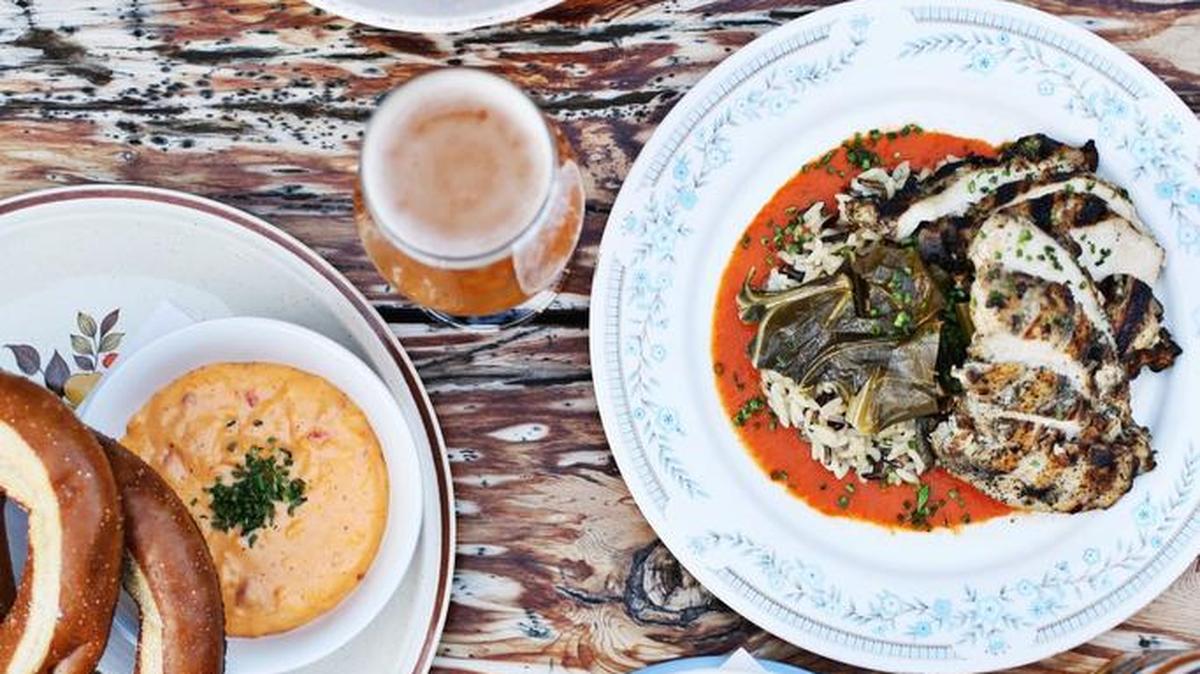 Trophy Tap + Table is taking part in Downtown Raleigh Restaurant Week with options of smoke chicken, braised short rib or fettucine pasta. (not all pictured here).