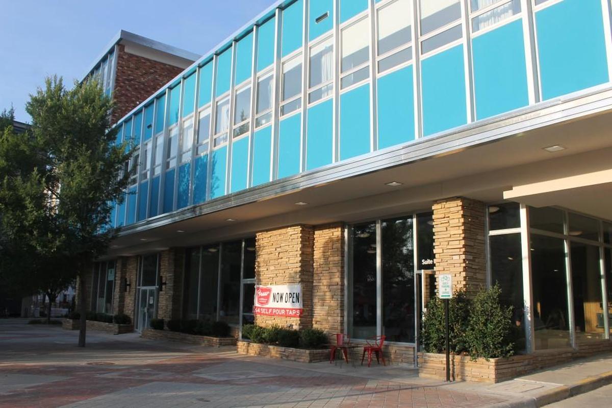 The Pour Taproom in Durham is on the first floor of the new Unscripted Hotel. Next door, the Jack Tar Diner is expected to open later this summer. On the other side of the building, Neomonde Deli will open its first Durham location this fall.