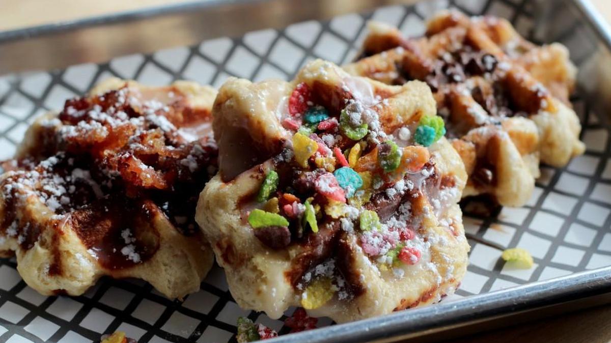 The Smashed Waffle Company is opening its first location in the Triangle at 2304 Hillsborough St., Raleigh. It serves both sweet and savory waffles, coffee, Waffle-Wiches and ice cream Smashed-Wiches. Original waffle flavors come with options for honey, powdered sugar, maple icing and cereal.