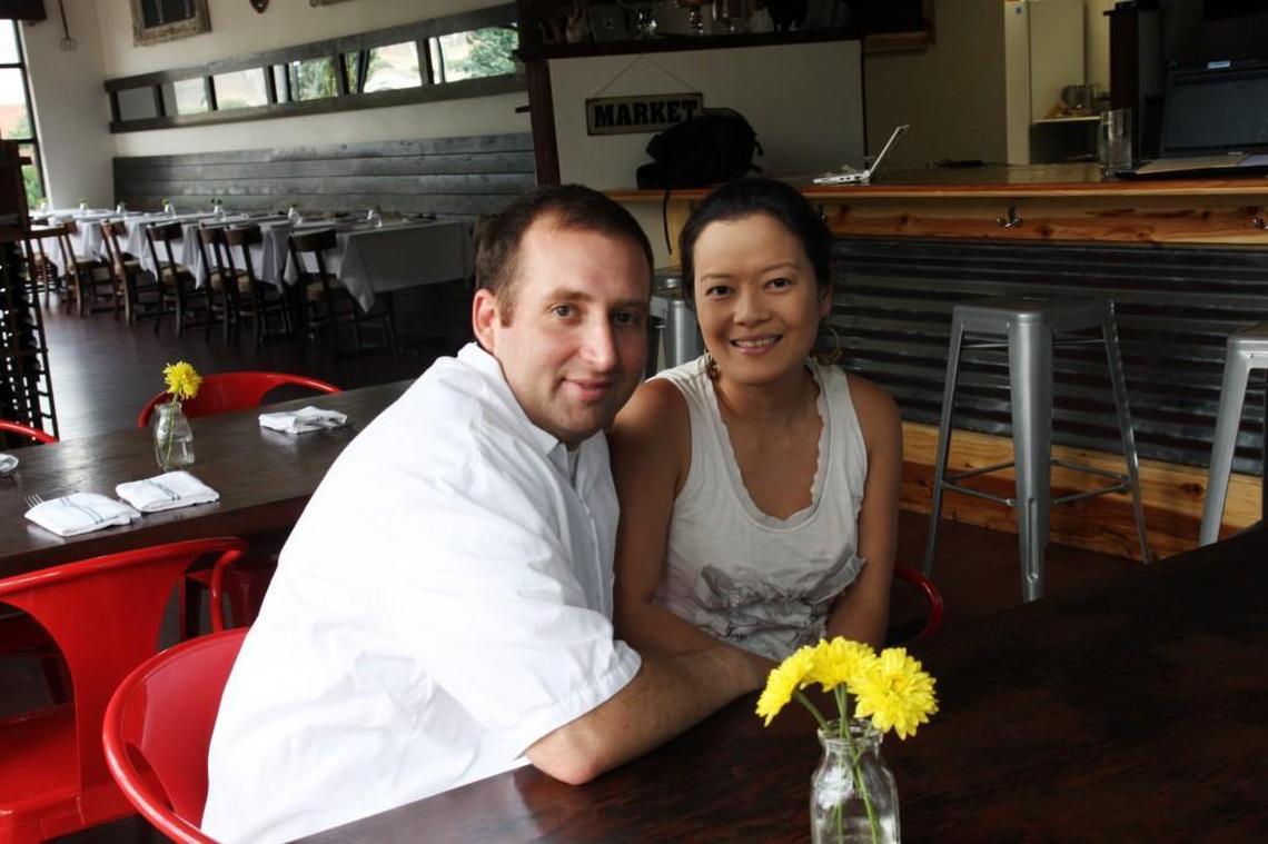 Regan and Dawn Stachler at their Apex restaurant, Little Hen, in 2012. Little Hen closed in 207 and Regan Stachler is now the chef of Verandah restaurant in Cary’s Mayton Inn.