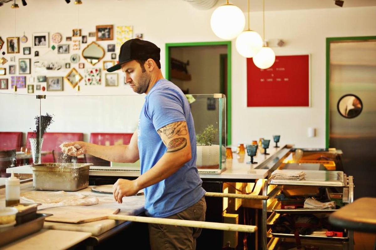 Co-owner and chef Zach Faulisi in 2017. Pizzeria Faulisi has rebranded as Faulisi Caffe & Enoteca.