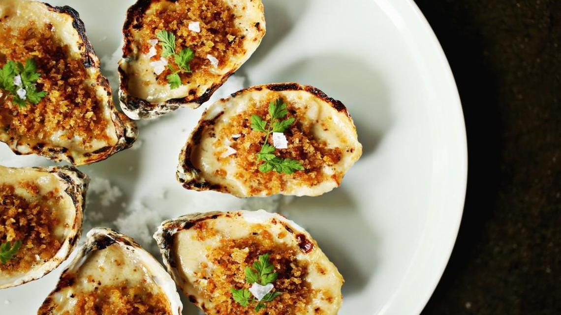 Baked Oysters Royale at Royale in Raleigh.