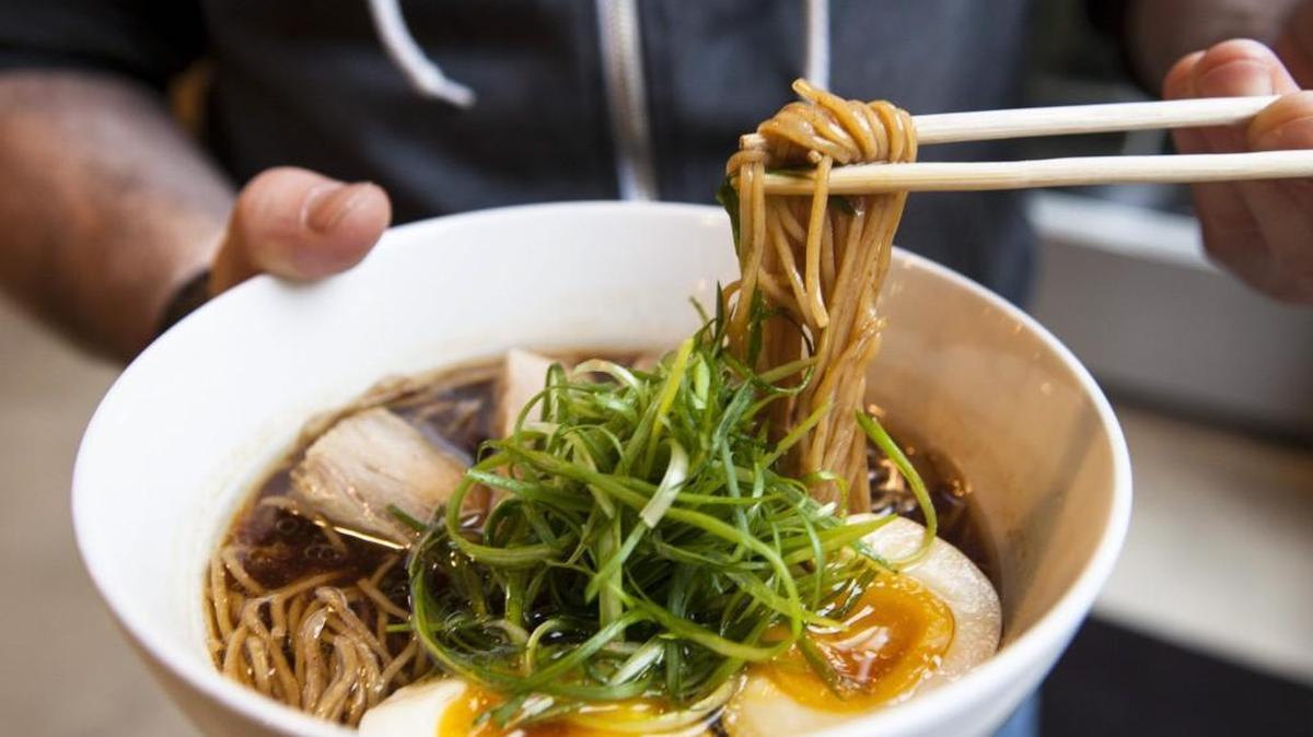 Classic shoyu ramen at Ivan Ramen Slurp Shop in the New York